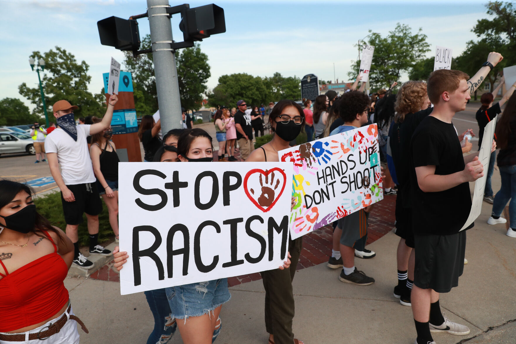Tuesday night protests in Grand Island